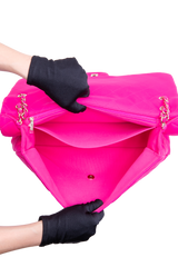CHANEL CLASSIC FLAP MAXI MATELASSÊ NEON PINK