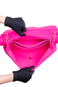 CHANEL CLASSIC FLAP MAXI MATELASSÊ NEON PINK