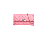 VALENTINO ROCKSTUD SPIKE NAPPA MEDIUM PINK