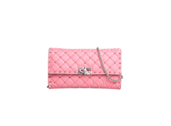 VALENTINO ROCKSTUD SPIKE NAPPA MEDIUM PINK