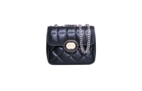 GUCCI MINI DECO QUILTED LEATHER BLACK