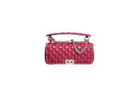 VALENTINO ROCKSTUD SPIKE LEATHER RED