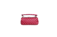 VALENTINO ROCKSTUD SPIKE LEATHER RED