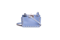 VALENTINO ROCKSTUD PHONE CASE LEATHER BLUE