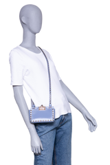 VALENTINO ROCKSTUD PHONE CASE LEATHER BLUE