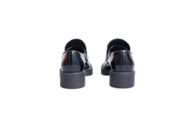 PRADA LOAFER MONOLITH SPAZZOLATO BLACK - 37 1/2 BR