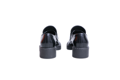 PRADA LOAFER MONOLITH SPAZZOLATO BLACK - 37 1/2 BR