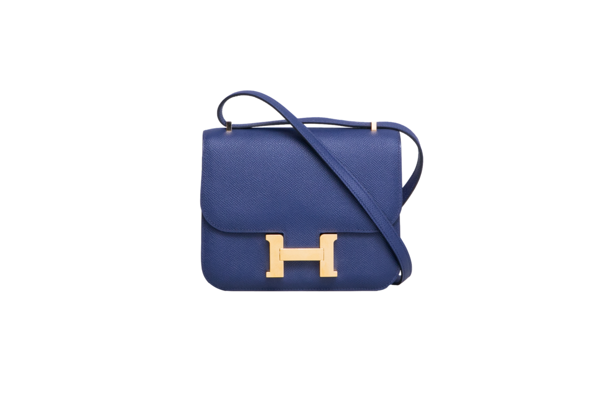 HERMÈS CONSTANCE 18 EPSOM BLEU SAPHIR GOLD HDWR