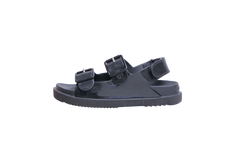 GUCCI SANDAL MINI DOUBLE G RUBBER BLACK - 35 BR