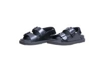 GUCCI SANDAL MINI DOUBLE G RUBBER BLACK - 35 BR