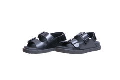 GUCCI SANDAL MINI DOUBLE G RUBBER BLACK - 35 BR