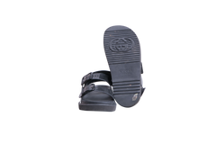 GUCCI SANDAL MINI DOUBLE G RUBBER BLACK - 35 BR