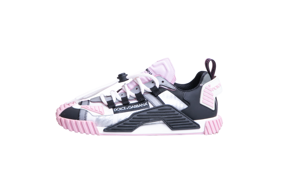 D&G SNEAKER NS1 MIXED MATERIALS GREY/BLACK/PINK/WHITE - 37 BR