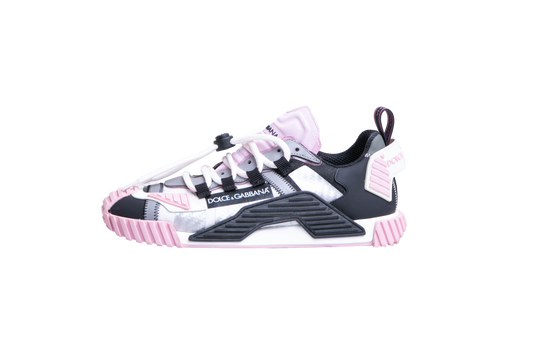 D&G SNEAKER NS1 MIXED MATERIALS GREY/BLACK/PINK/WHITE - 37 BR