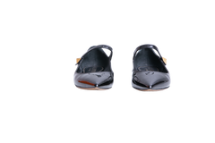 VALENTINO BALLET FLATS TIPTOE PATENT BLACK - 37 BR