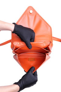 BOTTEGA MOUNT ENVELOPE CROSSBODY ORANGE