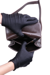 CHANEL VINTAGE QUILTED ENVELOPE FLAP LAMBSKIN BROWN