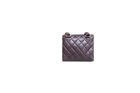 CHANEL VINTAGE QUILTED ENVELOPE FLAP LAMBSKIN BROWN