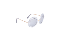 D&G ROUND CRYSTAL/GLITTER SILVER ACETATE