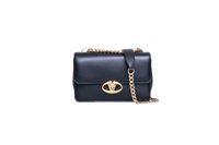 VALENTINO VLOGO SIGNATURE LEATHER BLACK