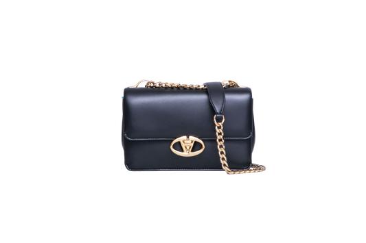 VALENTINO VLOGO SIGNATURE LEATHER BLACK