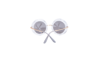 D&G ROUND CRYSTAL/GLITTER SILVER ACETATE