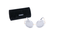 D&G ROUND CRYSTAL/GLITTER SILVER ACETATE