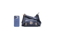 BALMAIN B-BUZZ SHOULDER BAG LEATHER BLACK