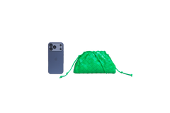 BOTTEGA VENETA MINI POUCH INTRECCIATO PARAKEET