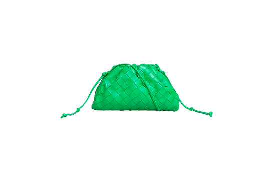 BOTTEGA VENETA MINI POUCH INTRECCIATO PARAKEET