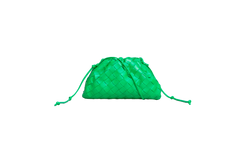 BOTTEGA VENETA MINI POUCH INTRECCIATO PARAKEET