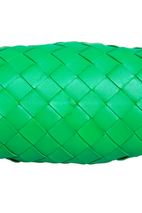 BOTTEGA VENETA MINI POUCH INTRECCIATO PARAKEET