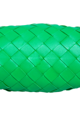 BOTTEGA VENETA MINI POUCH INTRECCIATO PARAKEET