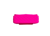 CHANEL CLASSIC FLAP MAXI MATELASSÊ NEON PINK