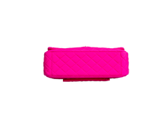 CHANEL CLASSIC FLAP MAXI MATELASSÊ NEON PINK