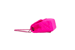 CHANEL CLASSIC FLAP MAXI MATELASSÊ NEON PINK
