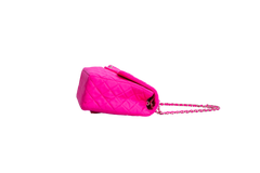 CHANEL CLASSIC FLAP MAXI MATELASSÊ NEON PINK