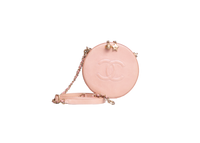 CHANEL ROUND AS EARTH CC CROSSBODY BAG PEACH