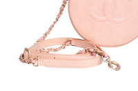 CHANEL ROUND AS EARTH CC CROSSBODY BAG PEACH