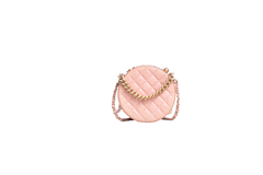 CHANEL ROUND AS EARTH CC CROSSBODY BAG PEACH