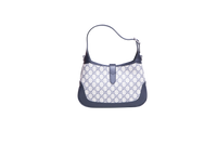 GUCCI JACKIE 1961 SMALL GG COATED CANVAS NAVY