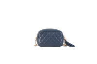 CHANEL CC DIAMOND LAMBSKIN NAVY