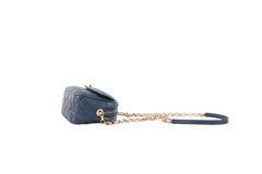 CHANEL CC DIAMOND LAMBSKIN NAVY