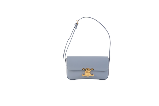 CELINE TRIOMPHE EAST WEST PALE BLUE