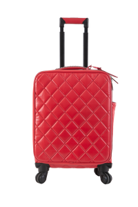 CHANEL COCO CASE TROLLEY IN BI-COLOR RED