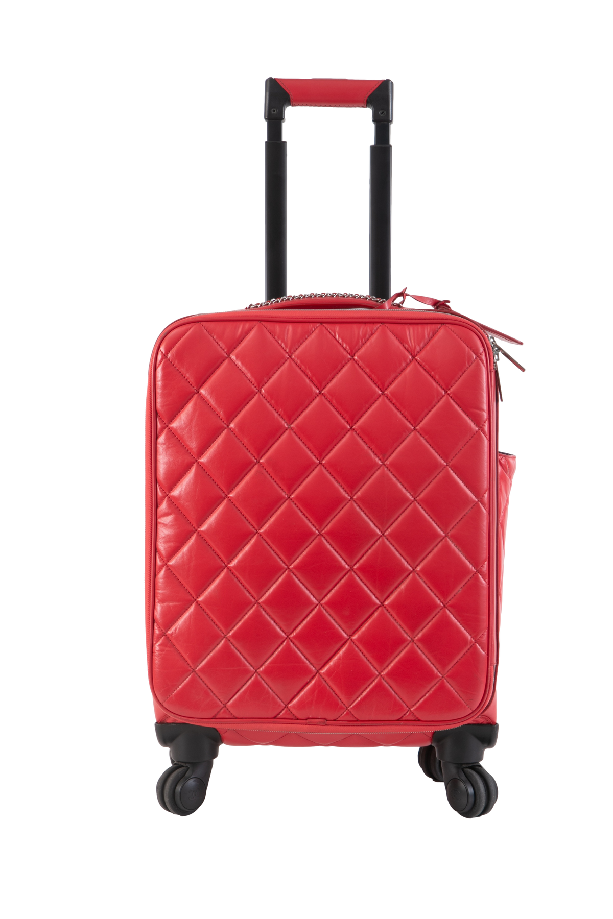 CHANEL COCO CASE TROLLEY IN BI-COLOR RED