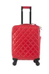 CHANEL COCO CASE TROLLEY IN BI-COLOR RED