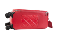 CHANEL COCO CASE TROLLEY IN BI-COLOR RED