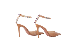 AMINA MUADDI PUMPS JULIA GLASS PVC TAN