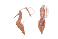 AMINA MUADDI PUMPS JULIA GLASS PVC TAN